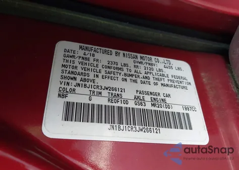 2018 Nissan Rogue Sport S z USA, uszkodzony, nr VIN JN1BJ1CR3JW266121